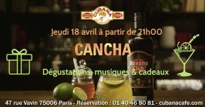 Soirée Cubana Café et Rhum cubain Havana Cancha le 18 avril 2019 Bar à cocktails, fumoir, restaurant Montparnasse