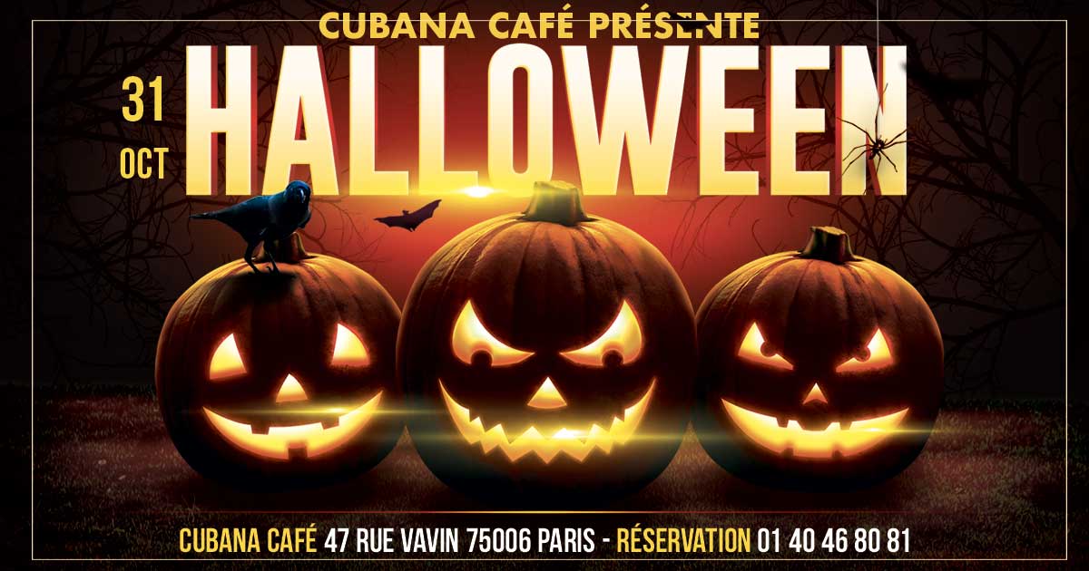 Soirée d'Halloween à Paris en 2021 au Cubana Café à Montparnasse 