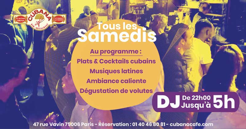 Les soirées latines à Paris en novembre au Cubana Café