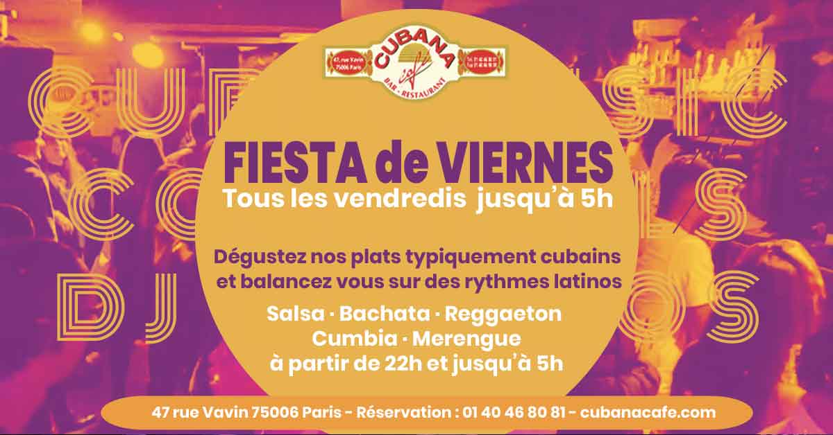 Sortir à Paris en décembre le vendredi soir : fiesta cubaine jusqu'à 5h du matin