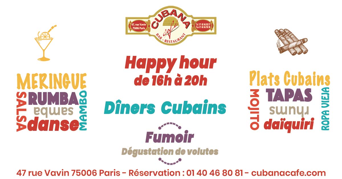 Cubana Café Soirées latines à Paris en Mars