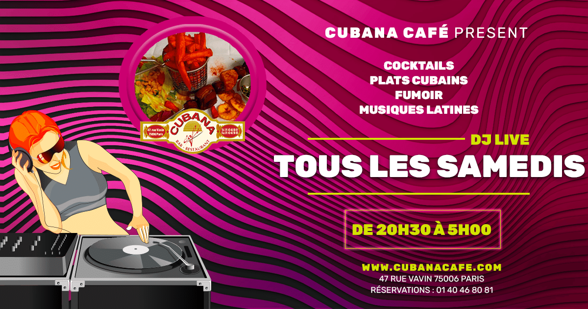 Cubana Café Bar à cocktail Paris Soirées latinos des samedis de mai 2022