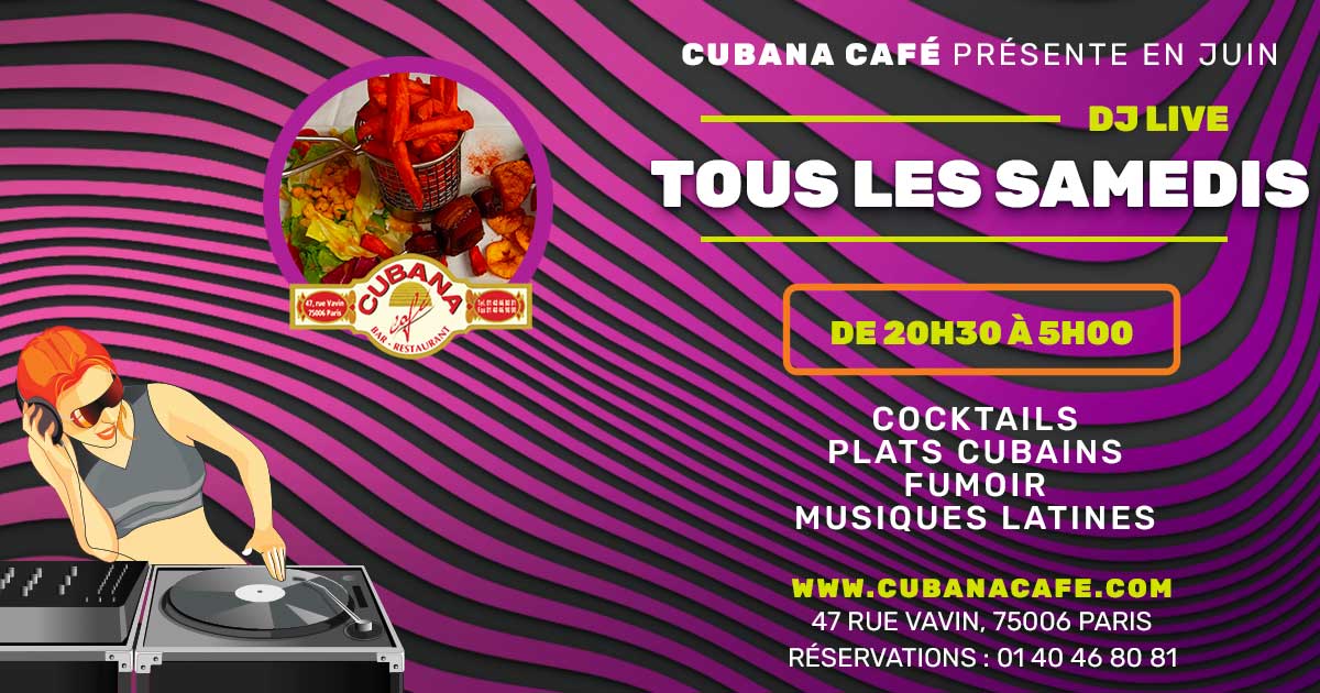 Cubana Café Bar à cocktail Paris Soirées latinos des samedis de mai 2022