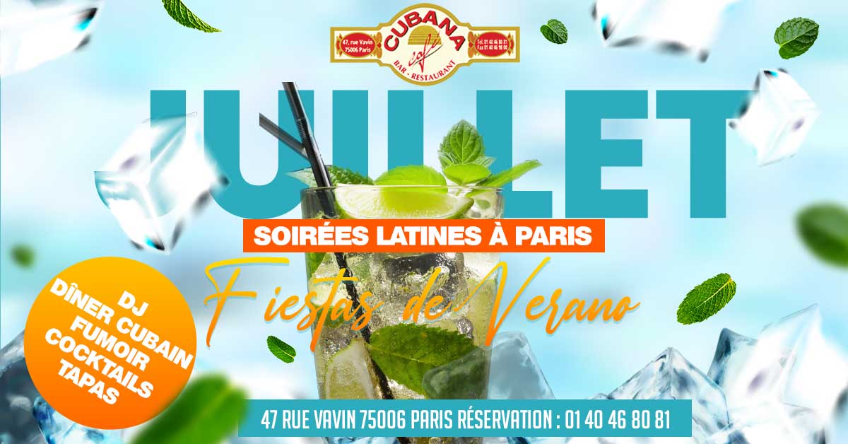Cubana Café Soirées latines à Paris en juillet