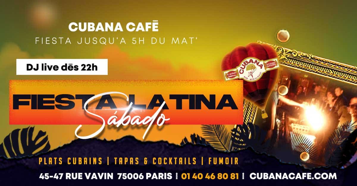 Sortir à Paris en décembre le samedi soir : fiesta cubaine jusqu'à 5h du matin