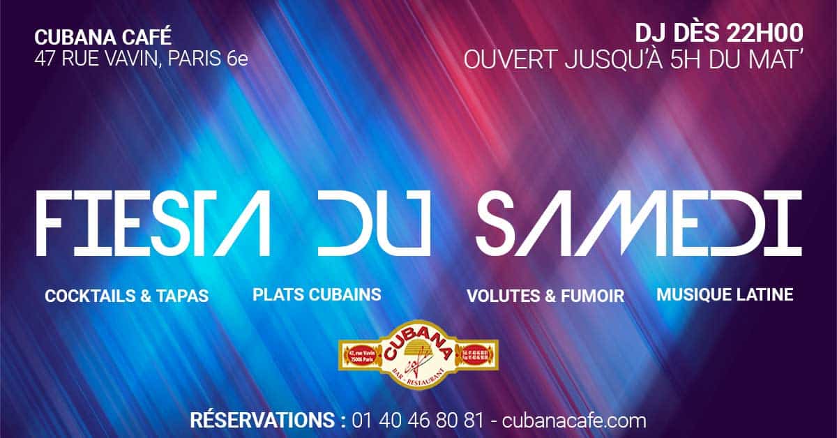 Affiche des soirées cubaines à Paris en septembre 2023 les samedis