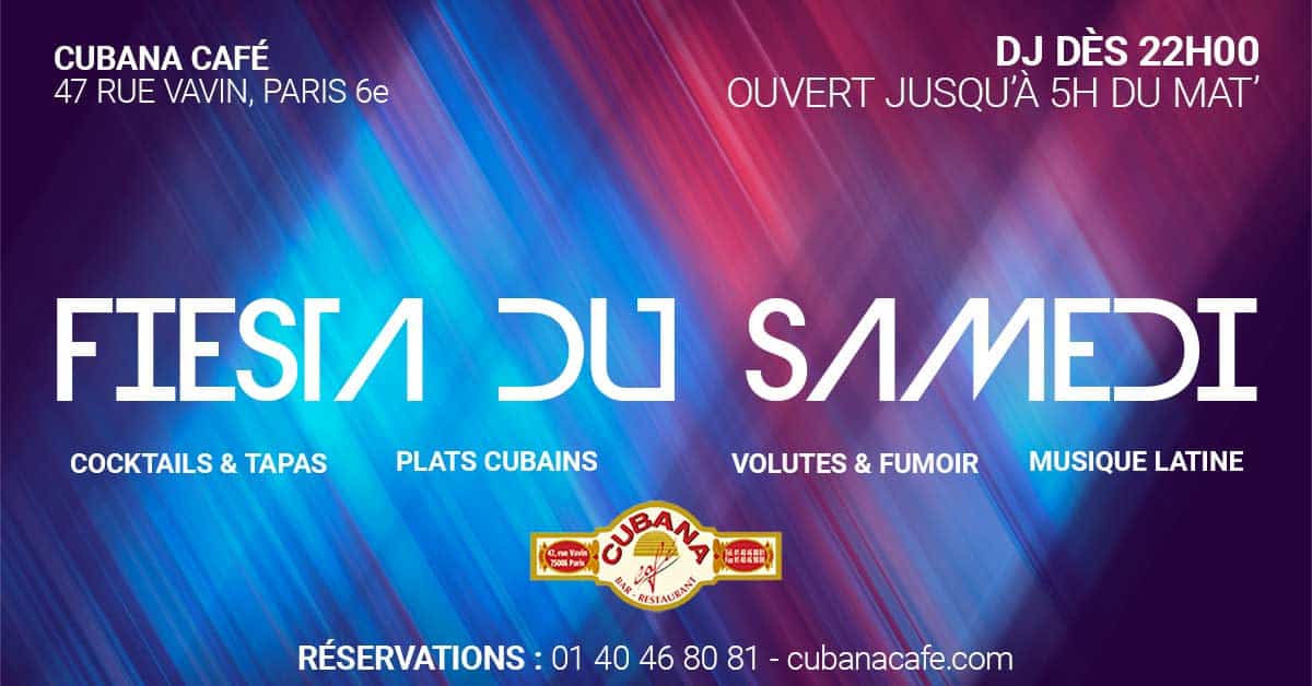 Affiche des soirées cubaines à Paris en septembre 2023 les samedis