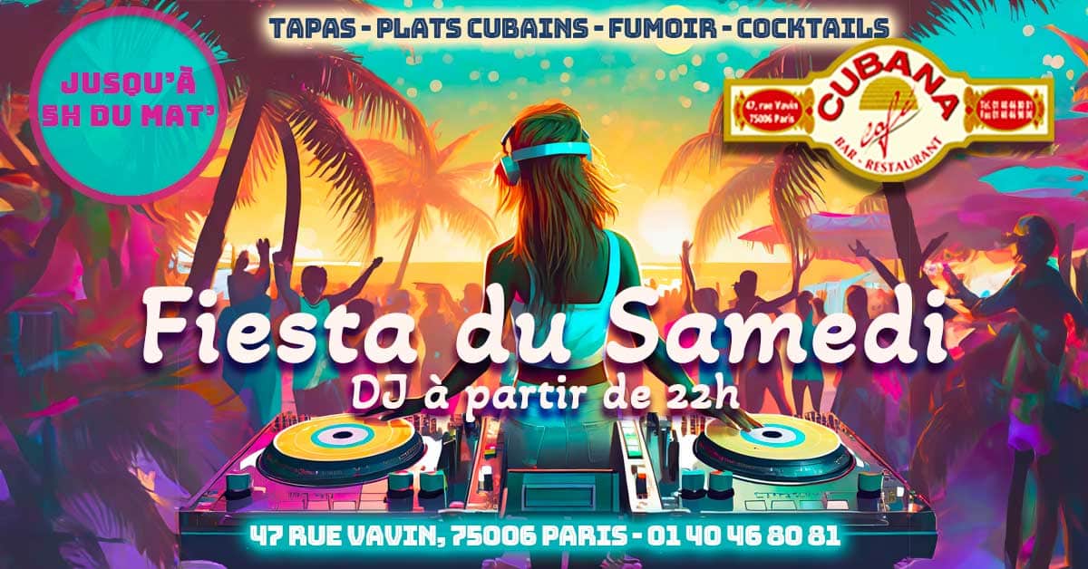 Sortir à Paris en décembre le samedi soir : fiesta cubaine jusqu'à 5h du matin